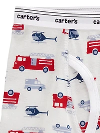 Sous-vêtements pour tout-petits garçons Carter's Child of Mine - Camion rouge Tailles 2T-5T