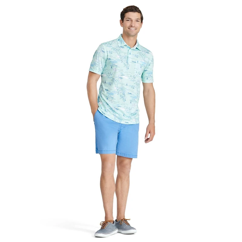 IZOD POLO IMPRIMÉ MANCHES COURTES HOMME