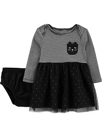 Carter's Child of Mine Baby Girls' Dress - Black Cat