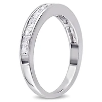 Miabella 0.75 Carat T.G.W. Created White Sapphire Sterling Silver Eternity Ring