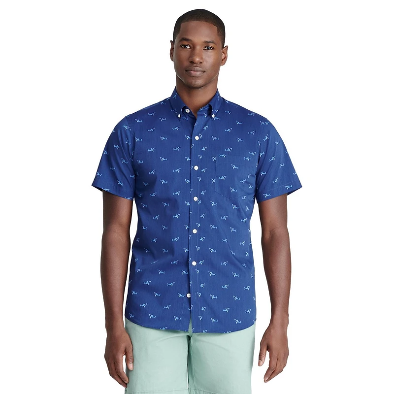 IZOD MENS SHORT SLEEVE CLASSIC AOP WOVEN