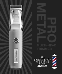 Tondeuse multitête au lithium-ion Barber Shop – série Pro en métal