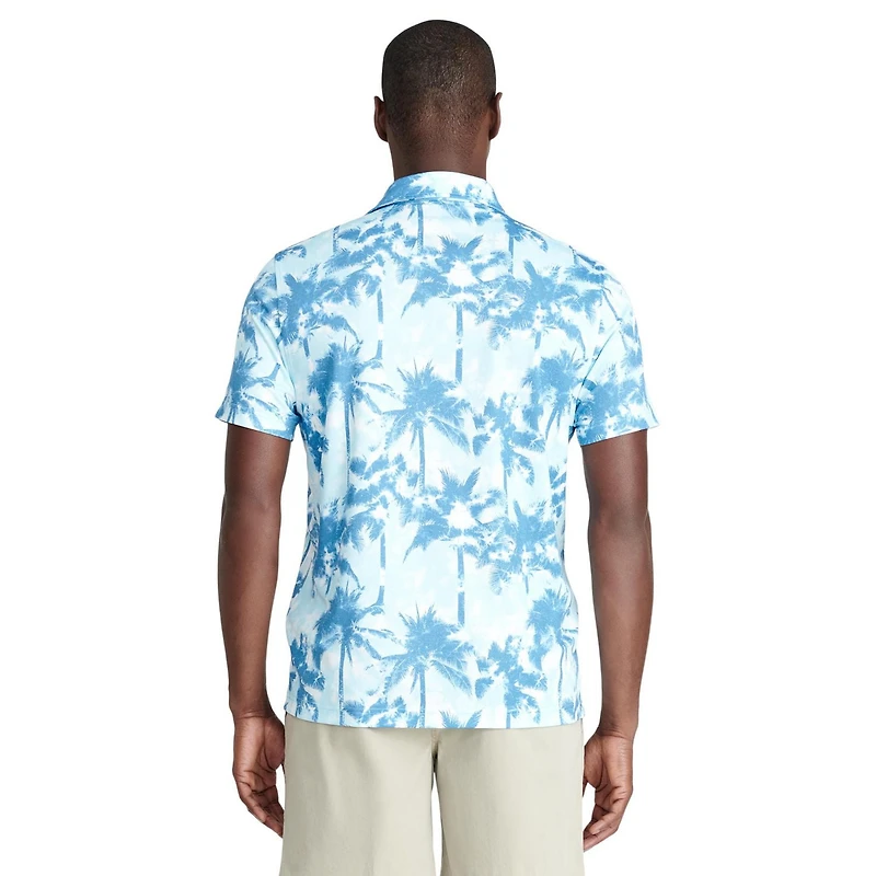 IZOD MENS SHORT SLEEVE PRINT POLO