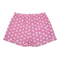 Women's Hello Kitty Pink  Button-Up Shirt & Shorts Sleep Set - Online Exclusive