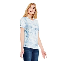 T-shirt imprimé en coton à encolure ronde George pour femmes
