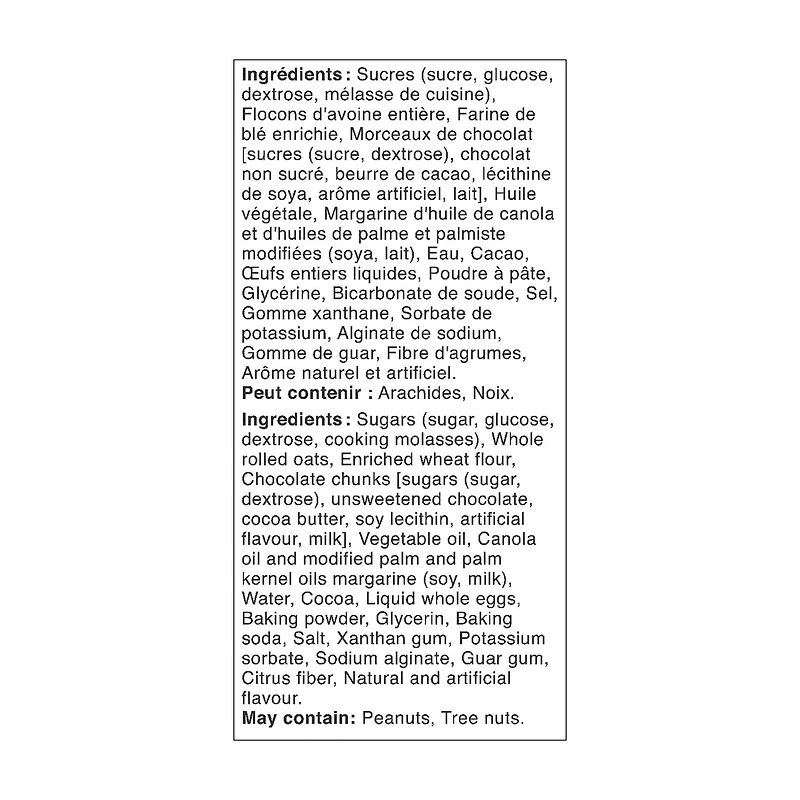 Biscuits au double chocolat 100g