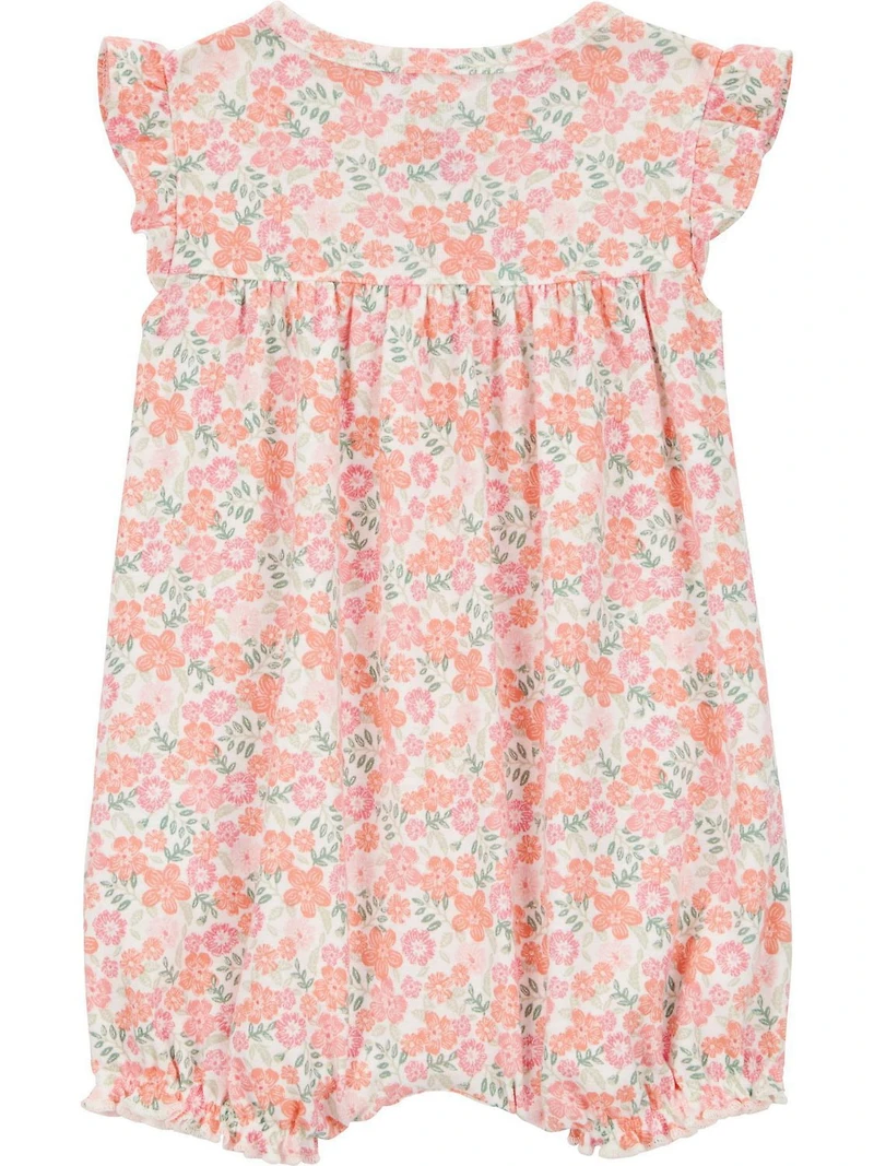 Carter's Child of Mine Infant Girl 1pc Romper-Pink Floral