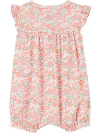 Carter's Child of Mine Infant Girl 1pc Romper-Pink Floral