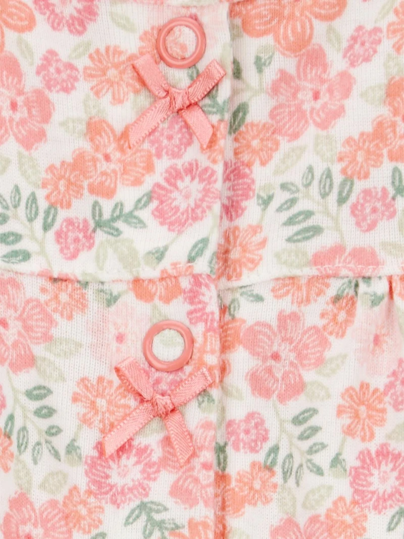 Carter's Child of Mine Infant Girl 1pc Romper-Pink Floral