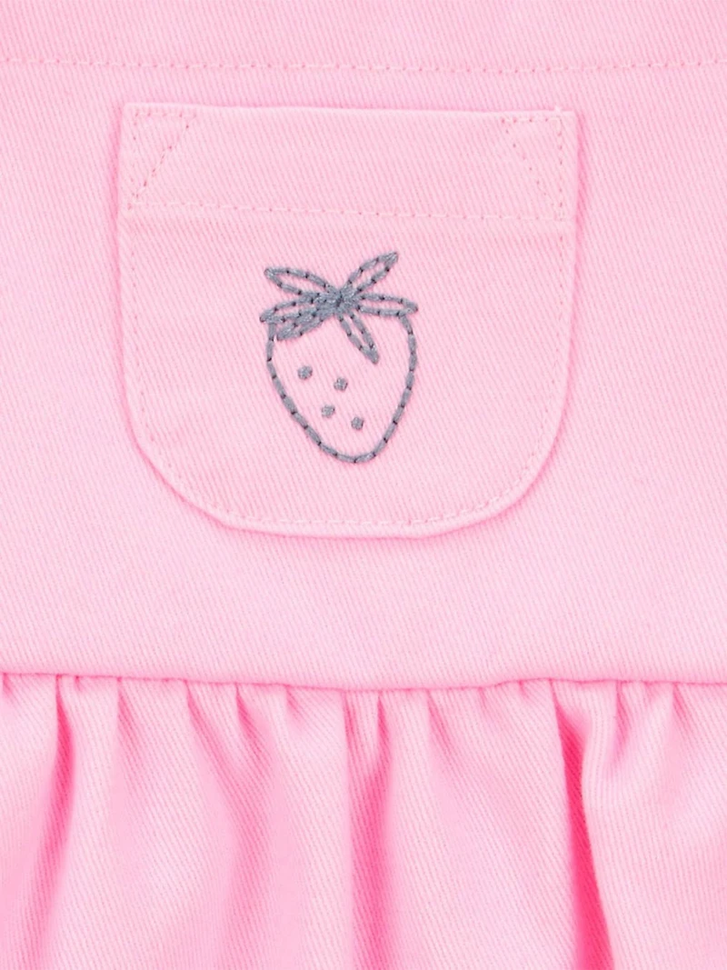 Carter's Child of Mine Baby Girls' Pink Strawberry Shortall Set