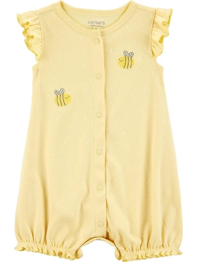 Carter's Child of Mine Infant Girl 1pc Romper-Yellow Bee