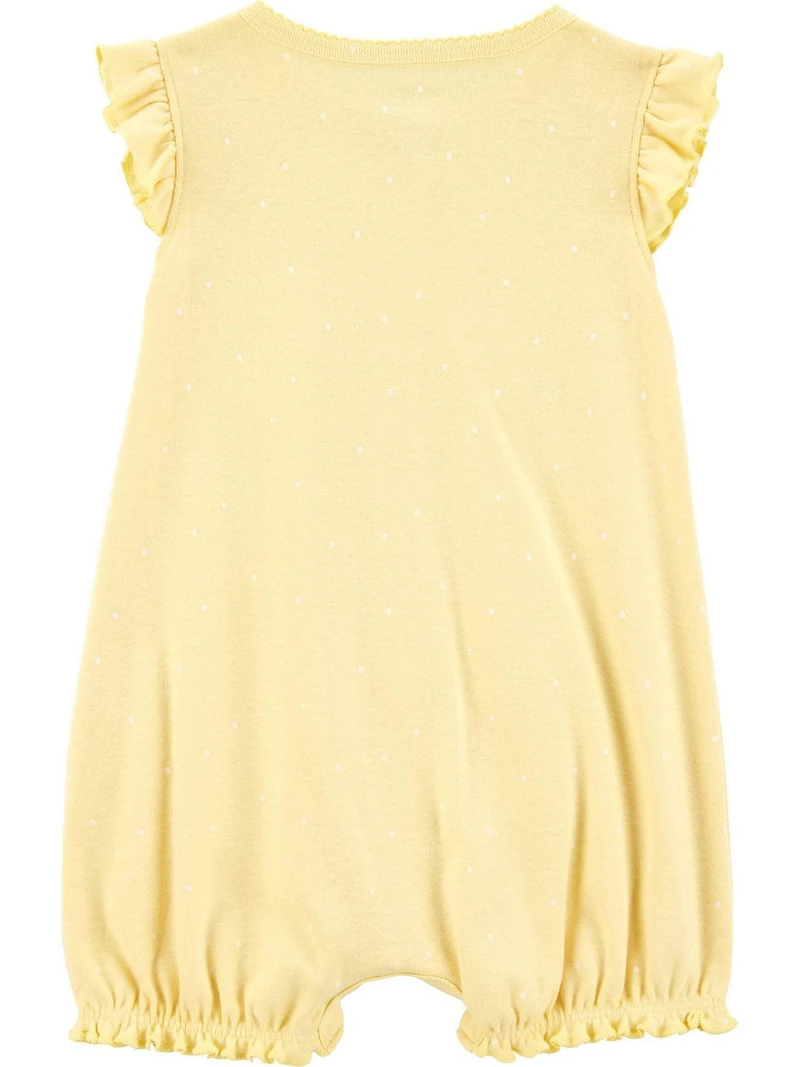 Carter's Child of Mine Infant Girl 1pc Romper-Yellow Bee