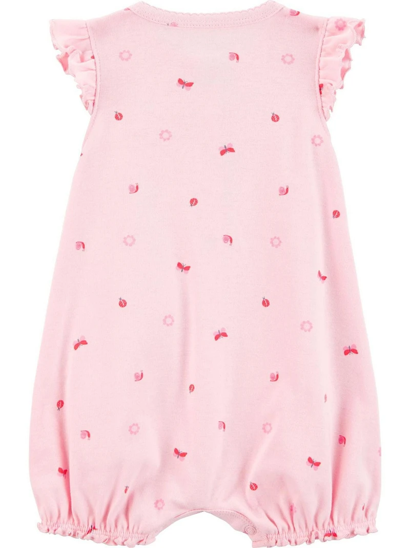 Carter's Child of Mine Barboteuse 1 pièce pour bébé fille - Papillon rose