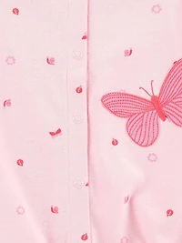 Carter's Child of Mine Barboteuse 1 pièce pour bébé fille - Papillon rose