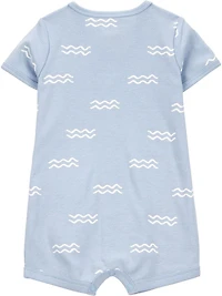 Carters Child of Mine Infant Boy 1pc Romper-Blue Shark
