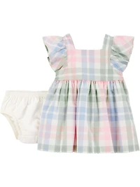 Carter's Child of Mine Baby Girls' Plaid Dress, Sizes 0/3-24 Months