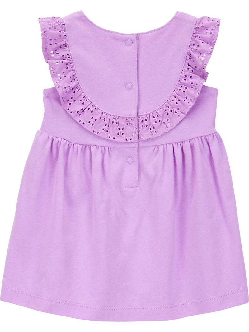 Carter's Child of Mine Baby Girls' Purple Dress