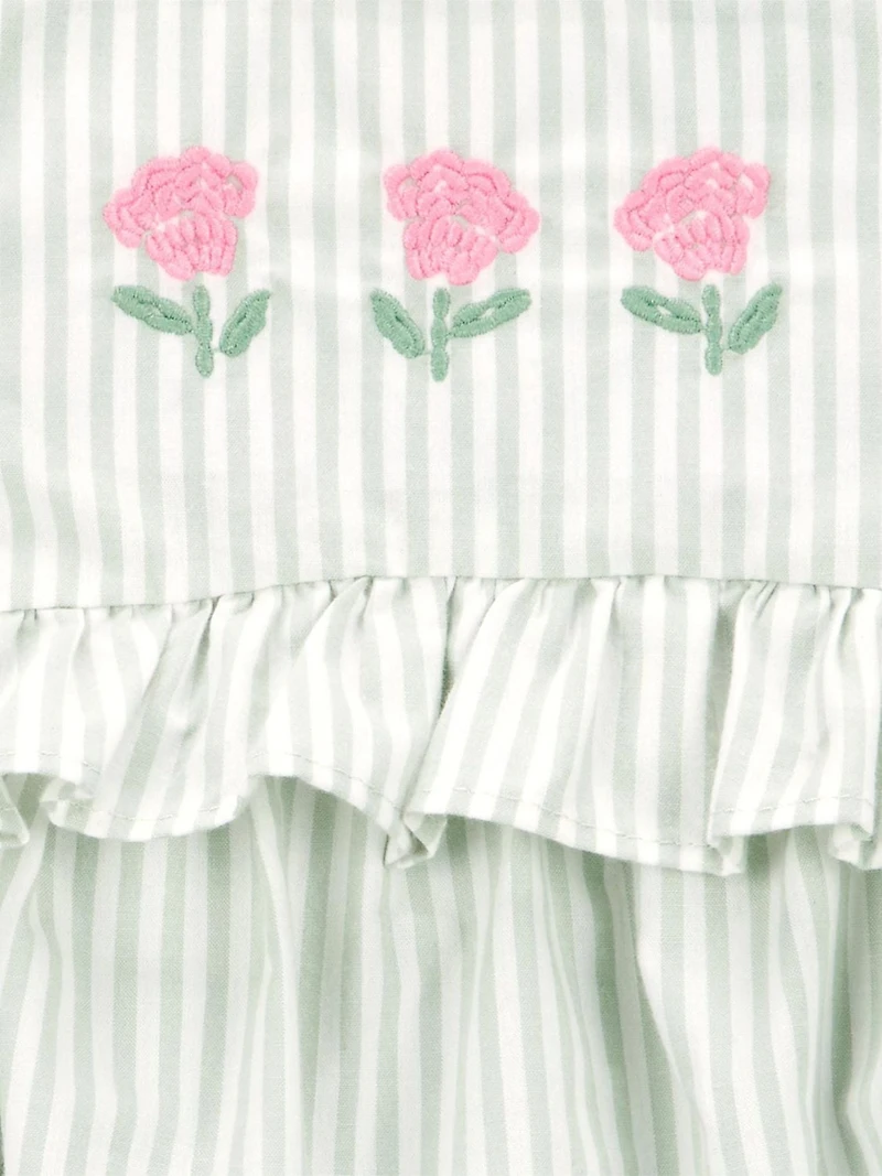 Carter's Child of Mine Baby Girls' Green and Gray Dress
