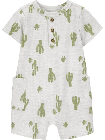 Carter's Child of Mine Barboteuse 1 pièce pour bébé garçon - Cactus gris