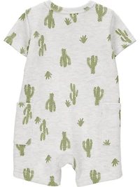 Carter's Child of Mine Barboteuse 1 pièce pour bébé garçon - Cactus gris