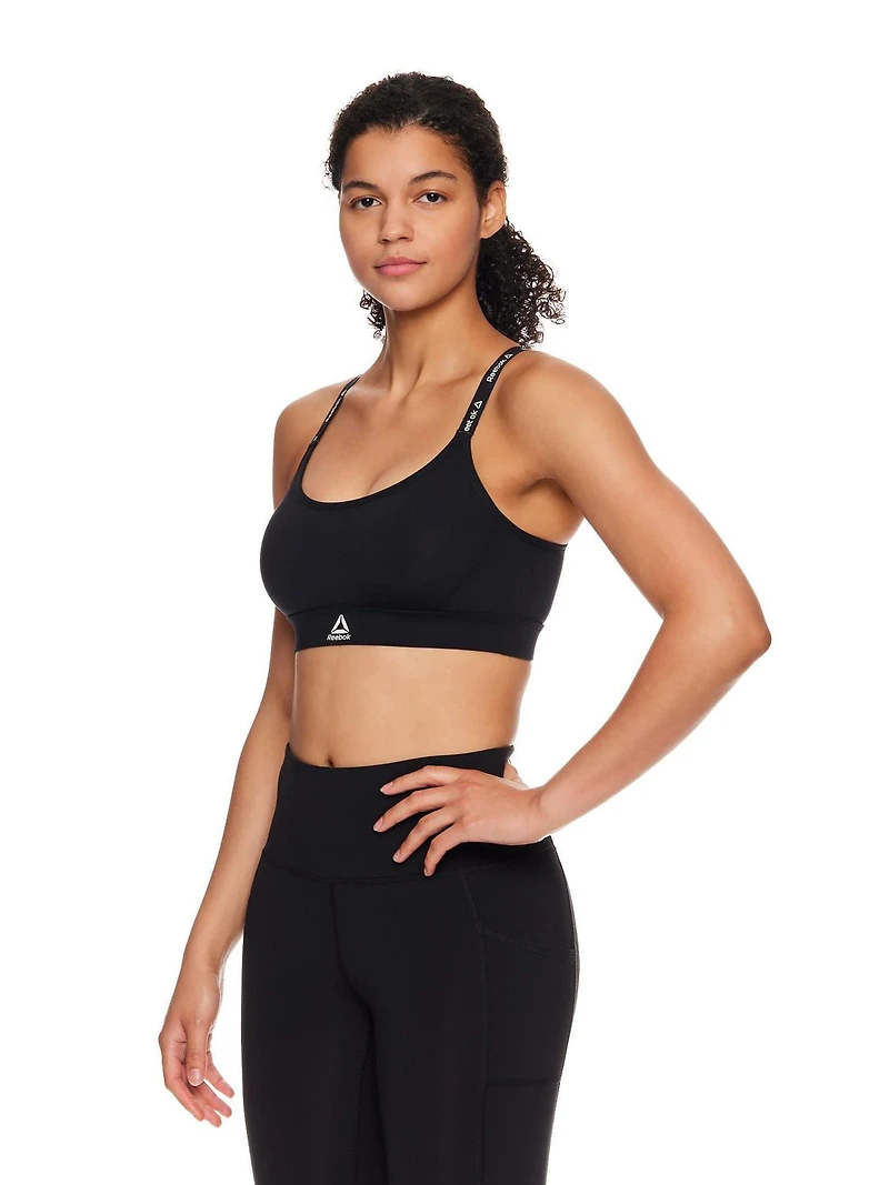 Reebok Women's Low Impact Favorite Racerback Sports Bra with Removable Cups