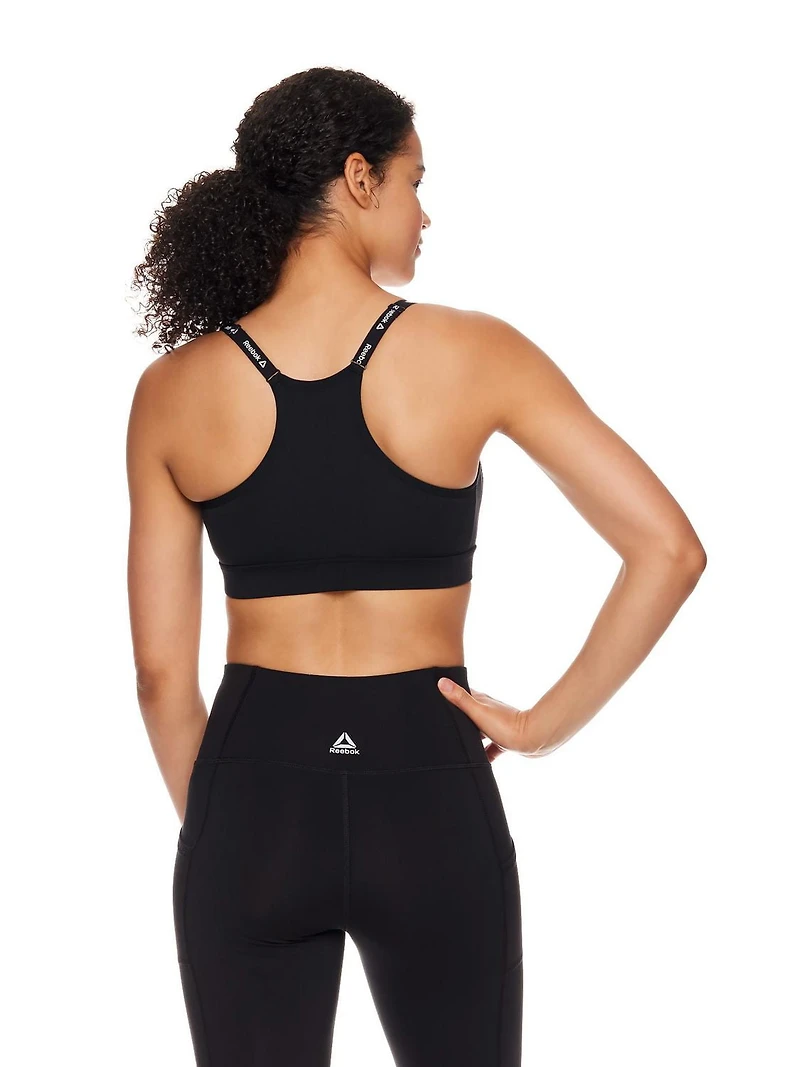 Reebok Soutien-gorge de sport à faible impact Favorite Racerback pour femme avec bonnets amovibles
