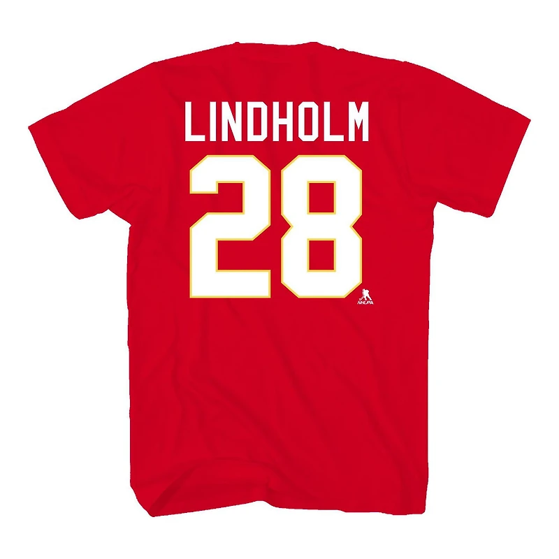 T-shirt à manches courtes Lindholm des Flames de Calgary de la LNH pour hommes