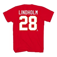T-shirt à manches courtes Lindholm des Flames de Calgary de la LNH pour hommes