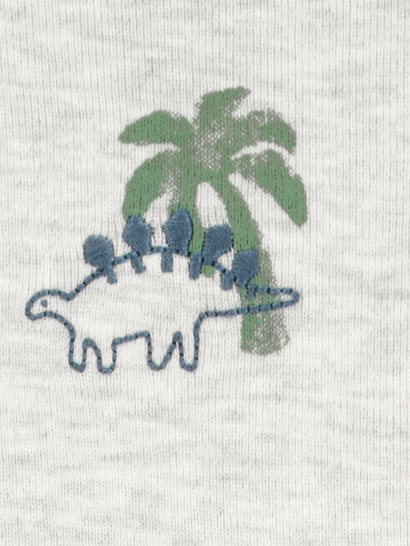 Carter's Child of Mine Ensemble de couvre-couches à rayures bleues avec motif dinosaure pour bébé garçon