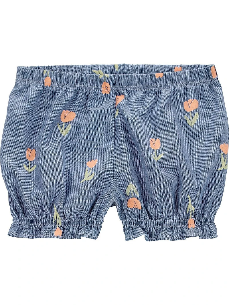Carter's Child of Mine Ensemble de couvre-couches en chambray tulipe pour bébé fille