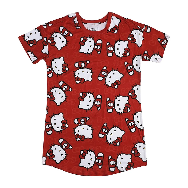 Women's Hello Kitty Night Shirt Red - Online Exclusive