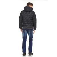 Veste polaire à capuche/doudoune réversible Swiss Tech pour homme