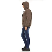Veste polaire à capuche/doudoune réversible Swiss Tech pour homme