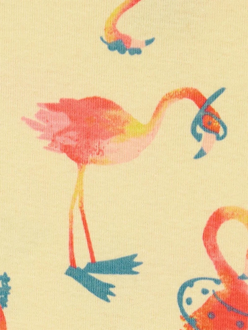 Carter's Child of Mine Baby and Toddler Girls' Flamingo 2-Piece Cotton Pajama Set, Sizes 6-9M - 5T
