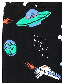 Carter's Child of Mine Baby and Toddler Boys' Black Space 2-Piece Cotton Pajama Set