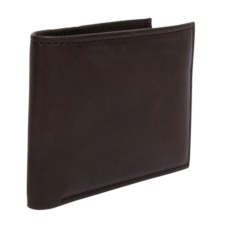R70 Men's Genuine Slimfold Brown Wallet with Pull Id
