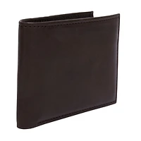 R70 Men's Genuine Slimfold Brown Wallet with Pull Id