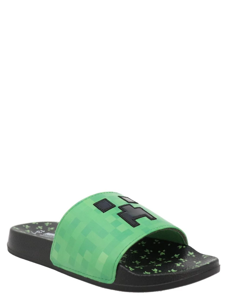 Sandales enfilables officielles Minecraft pour garçons Grandeurs disponibles: 11/12, 13/1, 2/3