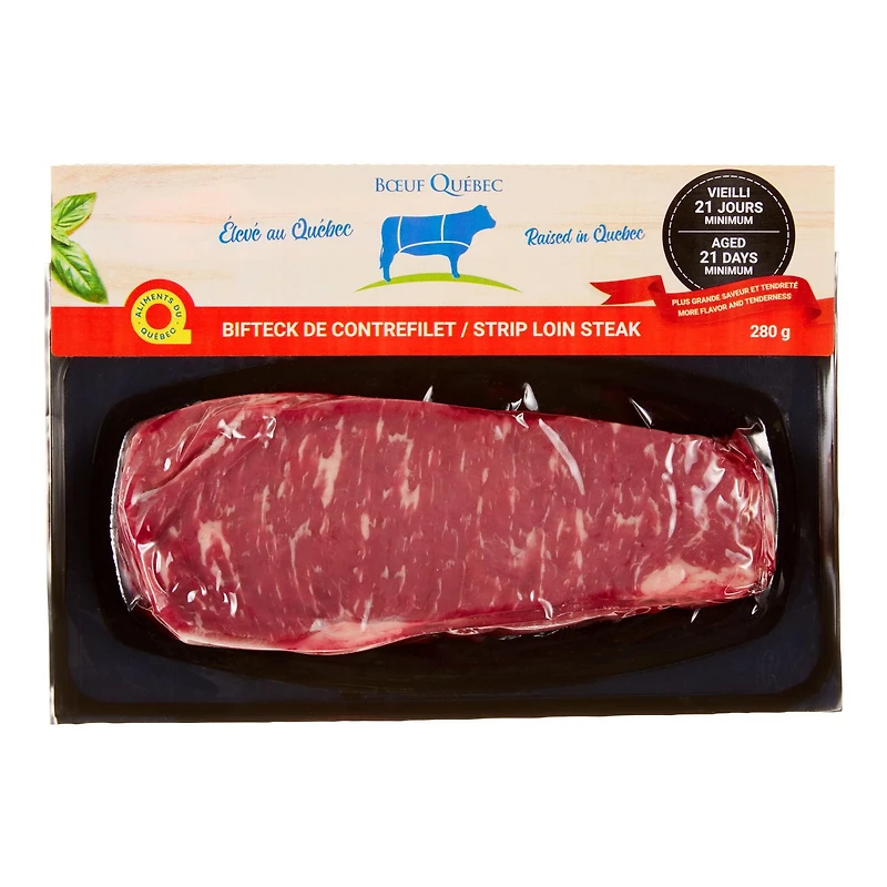 Boeuf Quebec Strip Loin Steak, 280 g