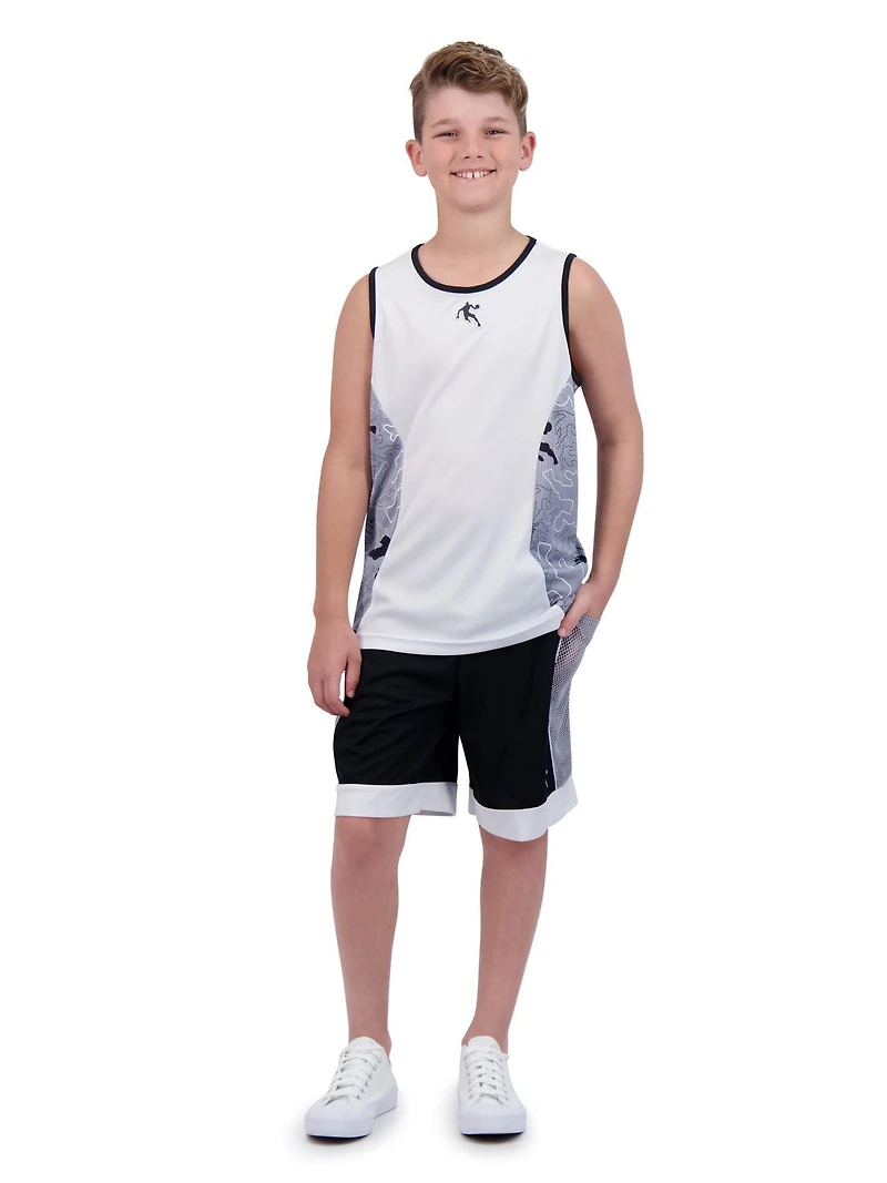 AND1 Box Out Short de basket-ball pour garçon