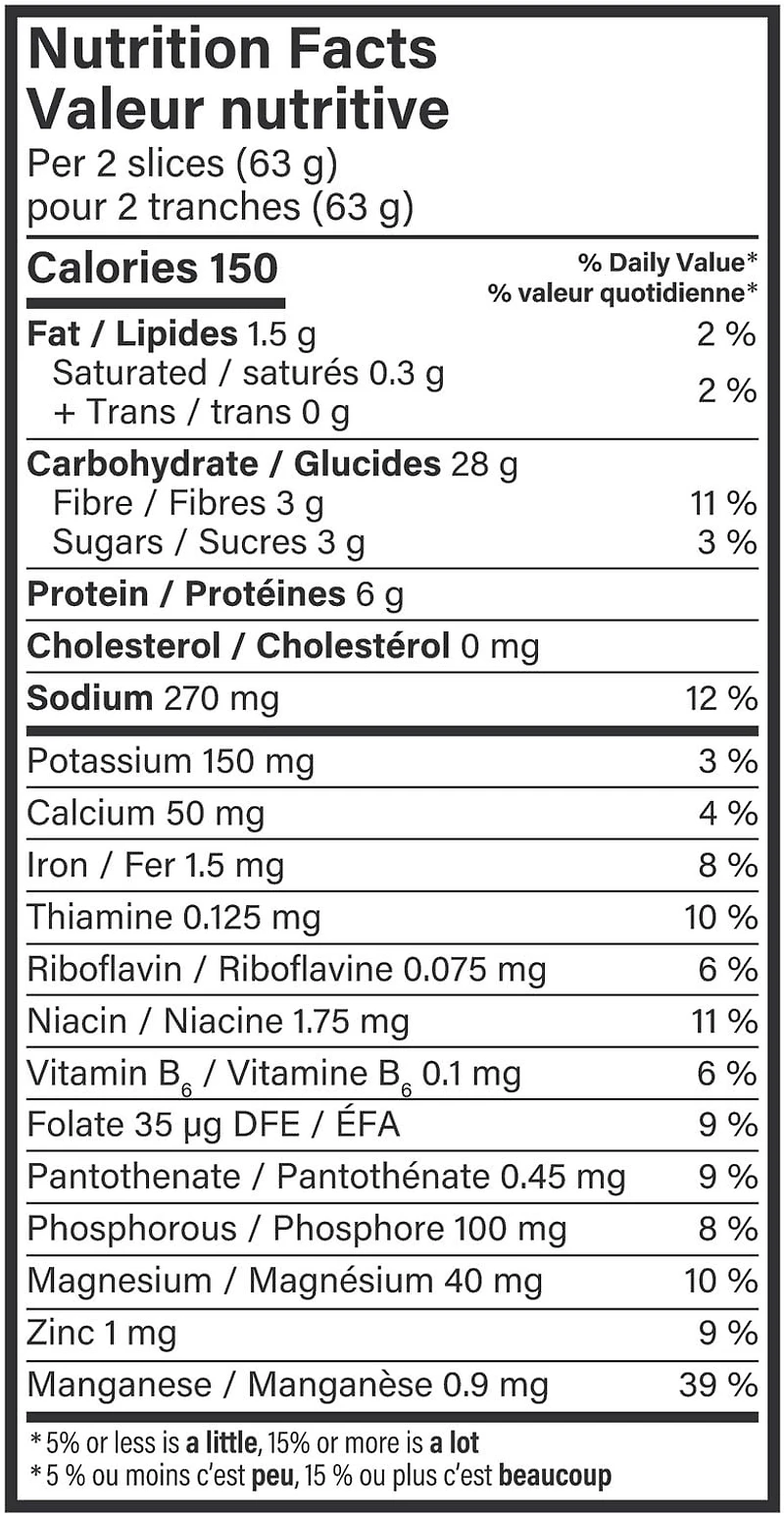 Pain à 100 % de blé entier de Dempster’s® 570 g