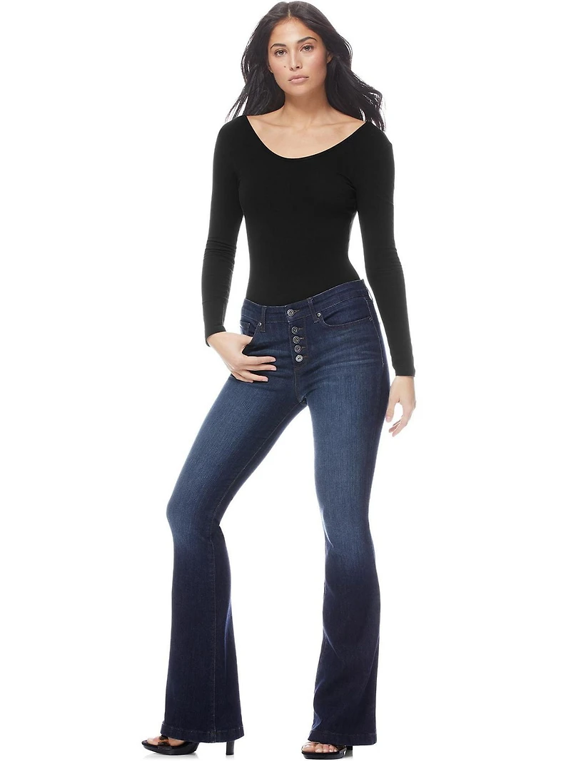 Sofia Jeans by Sofia Vergara Jean stretch taille haute Melisa Flare pour femmes