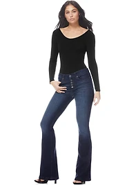 Sofia Jeans by Sofia Vergara Jean stretch taille haute Melisa Flare pour femmes