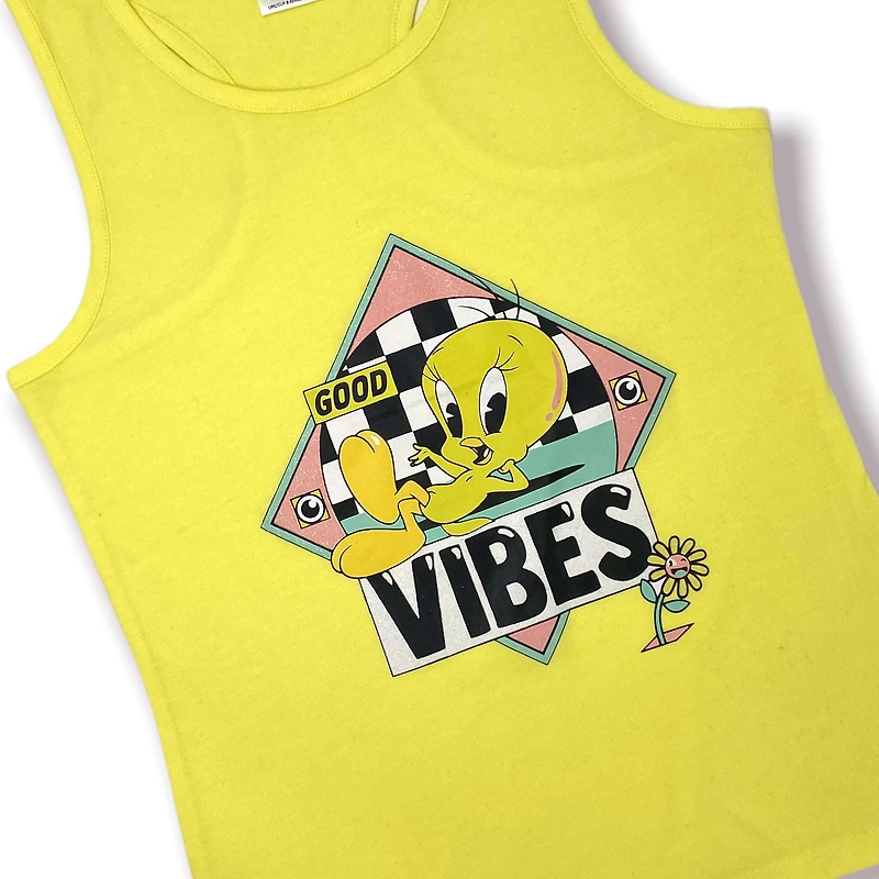 Looney Toons Girls racer back tank top