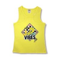 Looney Toons Girls racer back tank top
