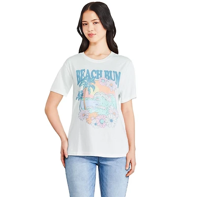 T-shirt à imprimé graphique The Pink Closet pour femmes