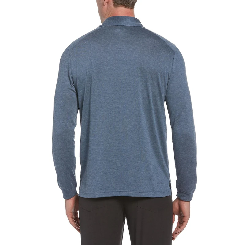 Men's Performance Long Sleeve Lightweight Stretch Eco Polo