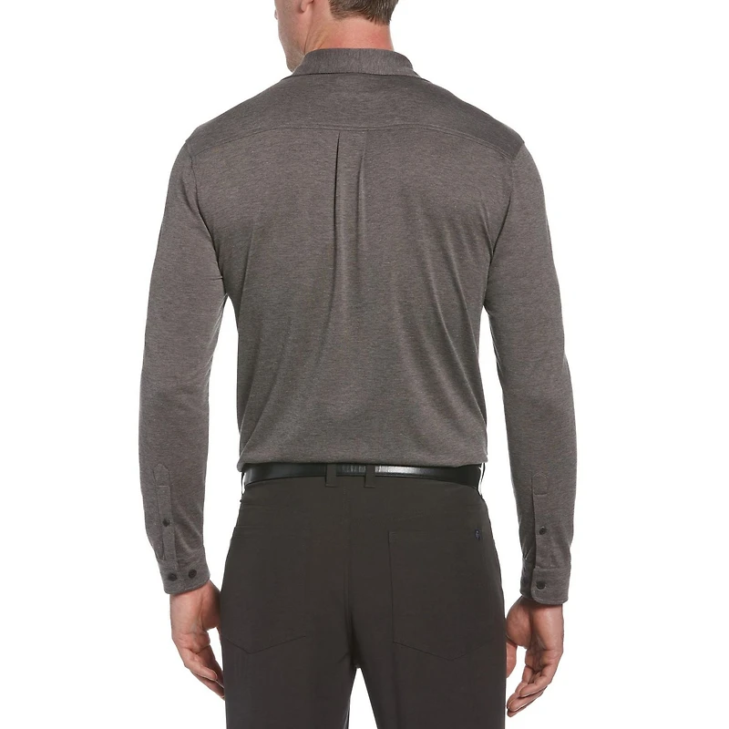 Men's Performance Long Sleeve Lightweight Stretch Eco Button Down Shirt