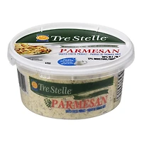 Produit de fromage parmesan râpé aux herbes méditerranéennes Tre Stelle 125 g