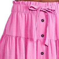 Jupe mi-longue boutonnée à l’avant George pour femmes Tailles TP–TTG